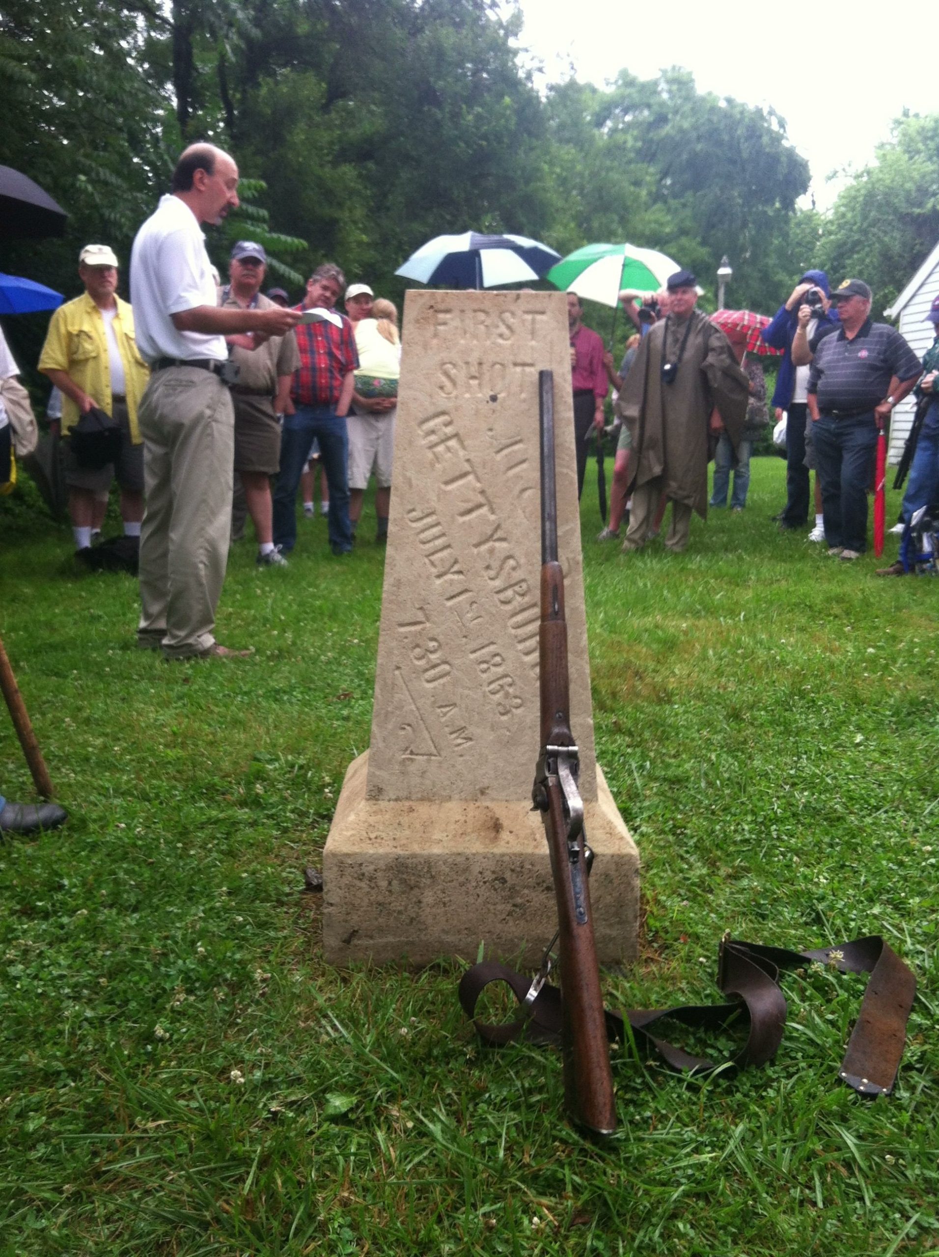 The First Shot of the Battle of Gettysburg